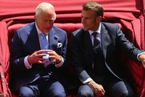 Macron Joins King Charles At Bayeux